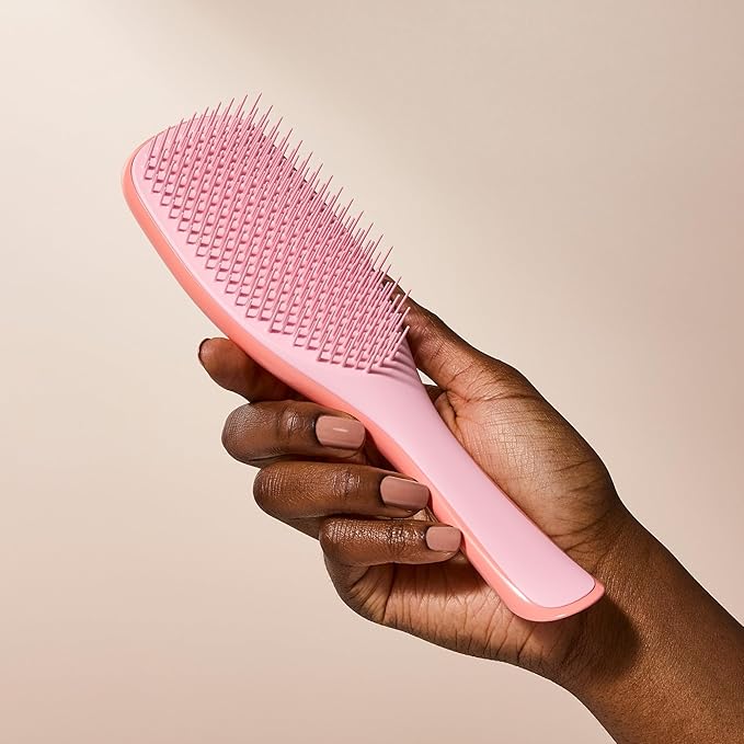 Tangle Teezer Ultimate Detangler Curly Hair Brush, Dry & Wet Hairbrush, Reduces Frizz & Breakage, for 3C to 4C Curly Hair Types, Pink Mango