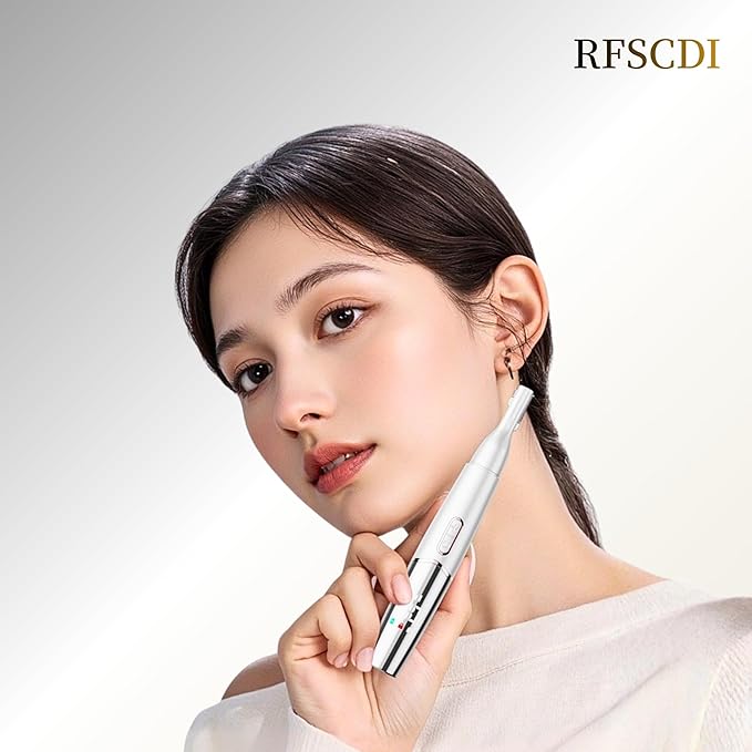 5-in-1 Rechargeable Nose & Ear Hair Trimmer - IPX7 Waterproof Dual Edge Grooming Kit for Men & Women, Perfect for Hair Removal of Nose, Eyebrows, Beard, Bikini, and Facial Hair (White)