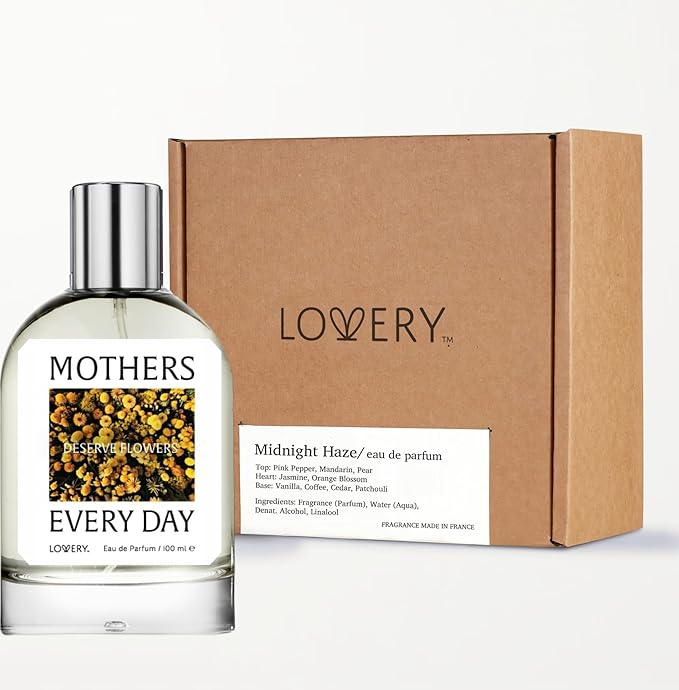 LOVERY Mothers Deserve Flowers Every Day Perfume – A Warm & Comforting Eau de Parfum for Women – Long-Lasting, Heartfelt Scent That Honors Mom’s Love – Thoughtful Gift – 100 ml – Made in France