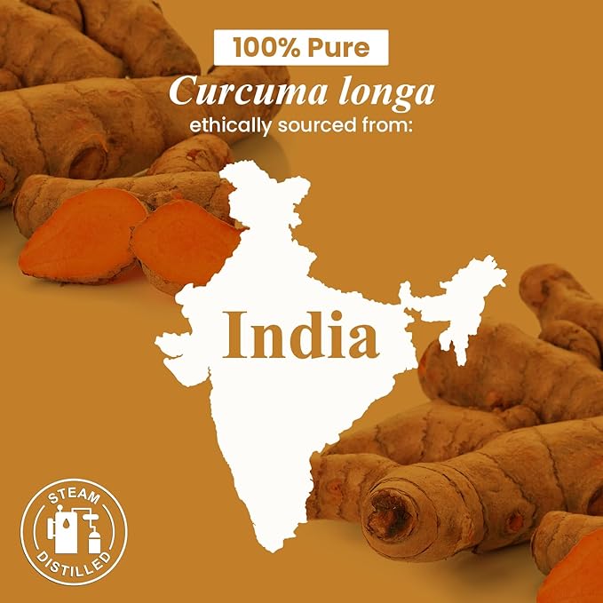 Handcraft Blends Turmeric Essential Oil – Huge 4 Fl Oz – 100% Pure and Natural – Premium Grade Essential Oil for Diffuser and Aromatherapy, Skin, Massage, Candle and Soap Making Fragrance