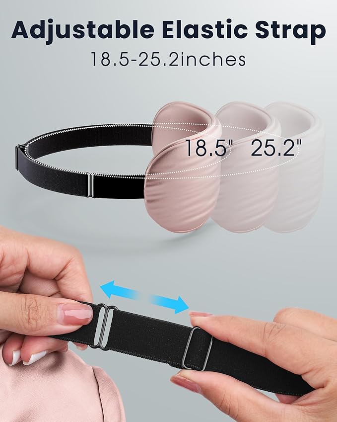 Heated Eye Mask - Cordless Eye Mask for Dry Eyes, Eye Relief, Improved Sleep, Washable Eye Heating pad for Travel and with Replaceable Shell