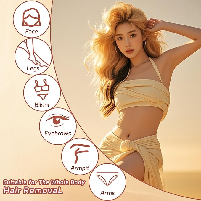 Wax Beads, Hard Wax Beads for Hair Removal, 2lb Waxing Kit for Women, With Coconut formula for Sensitive Skin, For Face Eyebrow Leg Bikini Brazilian Waxing, Coarse Body Hair Specific