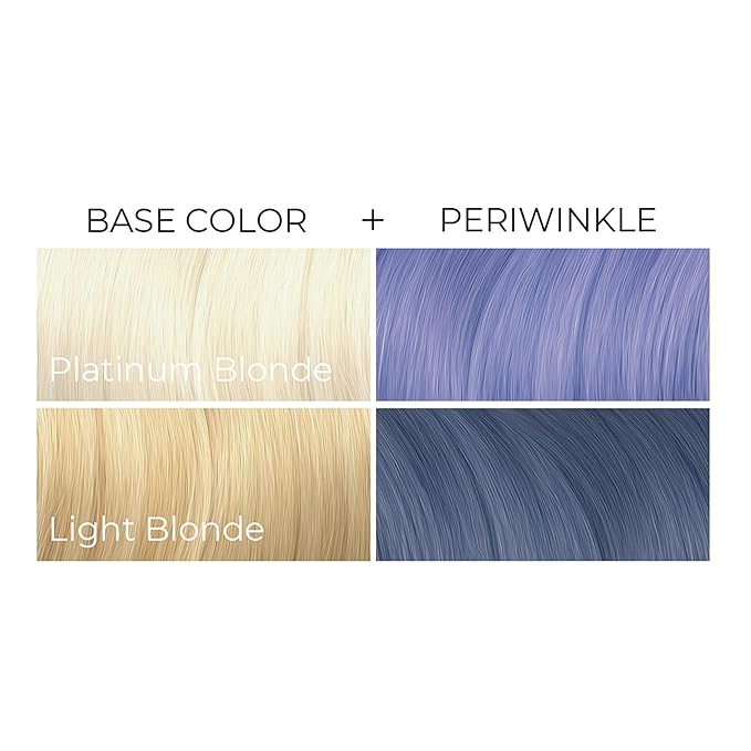 Arctic Fox Semi-Permanent Hair Dye, Vegan & Cruelty-Free, Pastel Blue Periwinkle, Conditioning, Ammonia-Free, For All Hair Types, Long Lasting Color, 4 Fl Oz (Pack of 2)