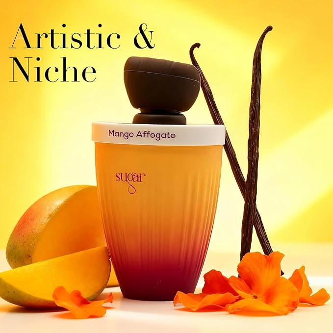 Mango Affogato Perfume for Women, Gourmand Scent with Mango & Amber, Long Lasting EDP Fragrance for Daily Use, 3.4 Fl Oz