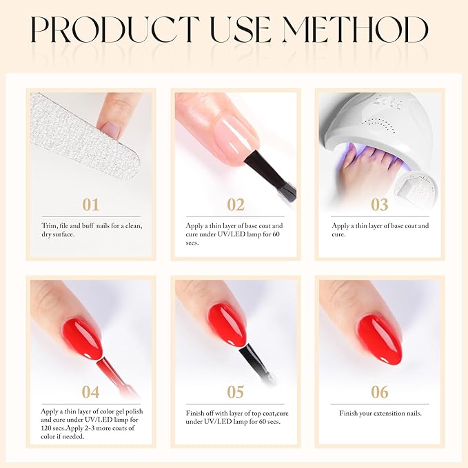 Double Rhythm 15ML Gel Nail Polish Pure Sheer Same Color Same Bottle Soak Off Gel Polish Art Manicure Salon DIY at Home for Women (Cream Beige-A1392)