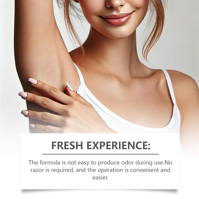 No Shave Hair Removal Cream, Suitable for Sensitive Skin, Moisturizes and Nurtures Skin, Leaving it Soft and Protected after Hair Removal150ML/5.29FL OZ (1)