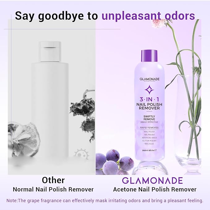 Acetone Nail Polish Remover Kit: Soak off Gel Polish Remover Includes Nail File, Nail Buffer Block, Cuticle Pusher, Cuticle Peeler, Nail Polish Soak Off Bowl & Cuticle Oil(8 Fl.Oz.)