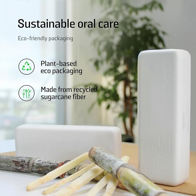 Soocas NEOS II - Electric Toothbrush with Water Flosser, Sonic Electric Toothbrush for Adults, Cordless Water Flosser for Travel, Portable Oral Irrigator, Up to 100% Plaque Removal, Pearl White