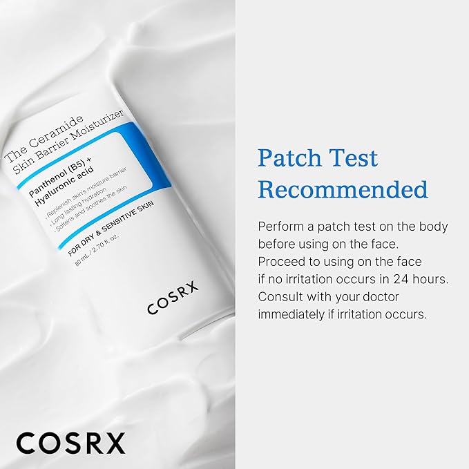 COSRX Ceramide Skin Barrier Moisturizer for Face with 7 Ceramides, Hyaluronic Acid & Panthenol for All Skin Types, 2.7 fl.oz, Korean Skin Care, Stocking stuffers for women