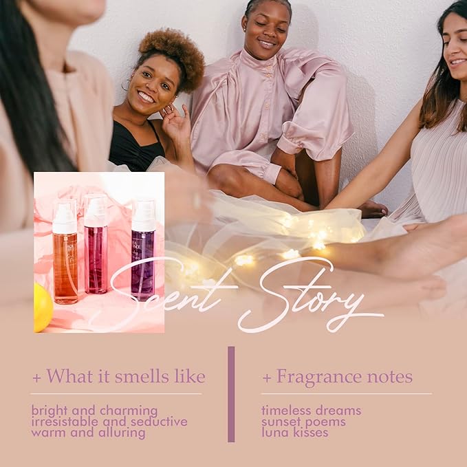 Womens Body Spray, Fragrance Mist Gift Set, Body Spray for Women, Pack of 3, Each 3.4 Fl Oz, Total 10.2 Fl Oz, Dreams