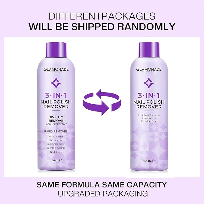 Acetone Nail Polish Remover: Professional Soak off Gel Nail Polish Remover Enriched with Natural Grape Seed Oil 16 Fl Oz for Gel Acrylic Nail Glue Dip Powder for Home Salon