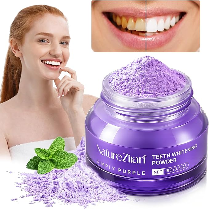 Teeth Whitening Powder - Teeth Whitening - Removes Stains - No Sensitivity - Toothpaste Power - Breath Freshener - for Coffee
