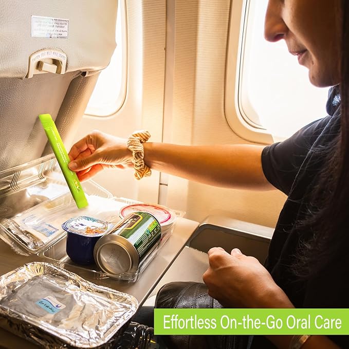 Travel Size Mouthwash Packets – Individual Mini, Alcohol & Fluoride Free, Grapefruit Mint Flavor, Mouthwash to Go for On-The-Go Freshness, Bulk Packets 0.41 Fl Oz(Pack of 60)