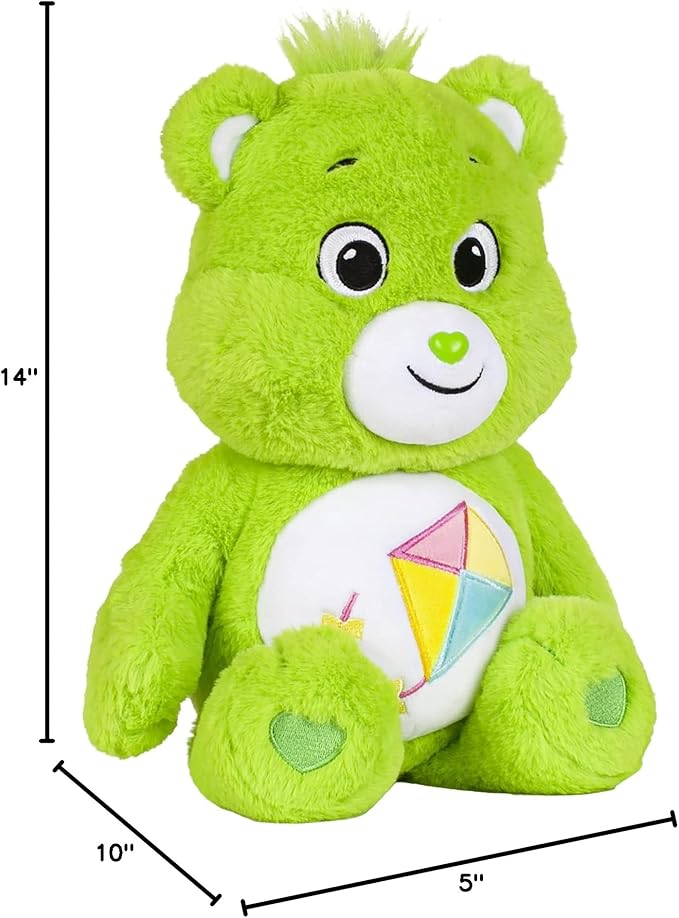 Care Bears New 2021 14" Plush - Do-Your-Best Bear - Soft Huggable Material! , Green