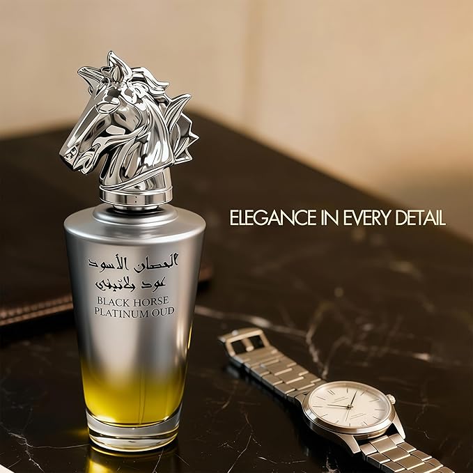 BLACK HORSE OUD Long-Lasting Cologne for Men | Fresh Citrus & Woody Scent | Eau de Toilette 100ml Spray | Day to Night Fragrance