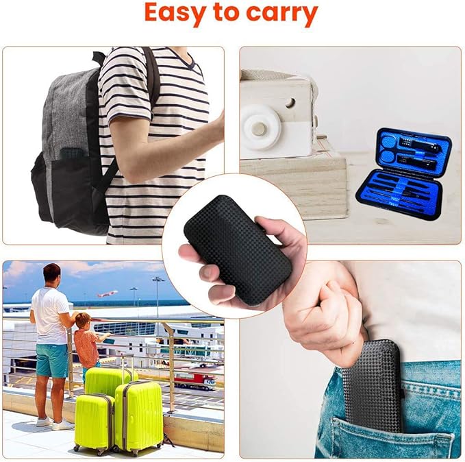 Manicure Pedicure Kit Nail Clippers Set 18 in 1 High Precision Stainless Steel Cutter File Sharp Scissors for Men & Women Fingernails & Toenails Vibrissac Scissors with Stylish Case (navy_8in1)