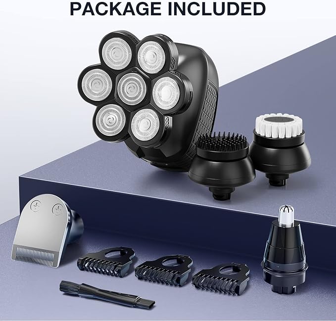 Head Shavers for Bald Men: 5-in-1 Electric Razor Black