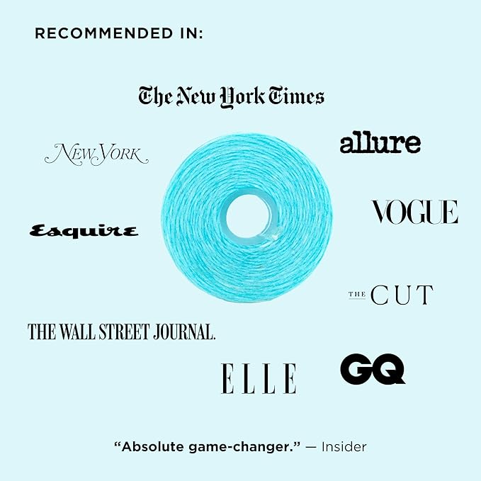 Cocofloss Woven Dental Floss, Refills Set, Dentist-Designed Oral Care, Mint, Waxed, Expanding, Vegan, Kid-Friendly String Floss with Coconut Oil, 3 Refill Spools (33 yd Each)