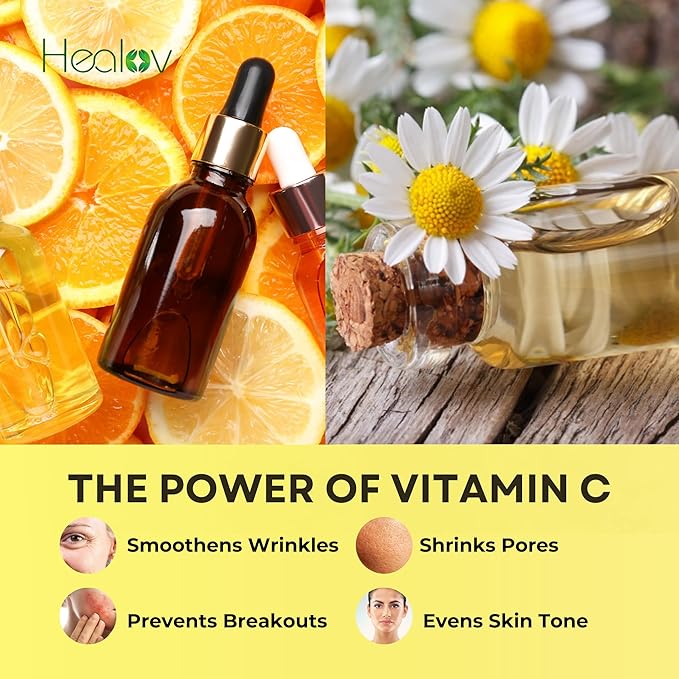 Vitamin C Skincare Set – Hydrating Facial Cleanser, Exfoliating Body Scrub, Face Cream & Anti Aging Serum – Vit C Reduces Dullness, Fine Lines, Wrinkles, Dark Circles – Travel Kit for Youthful Skin