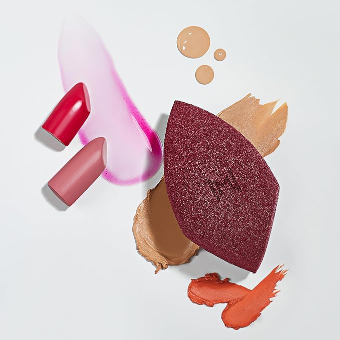 NATASHA MOOR Makeup Blender “Warrior” - Velvety Microfiber, Premium, Vegan, Latex-Free - Ideal for Flawless Makeup Application, Undereye Concealing, Contouring - Beauty Blender Sponge for Blending