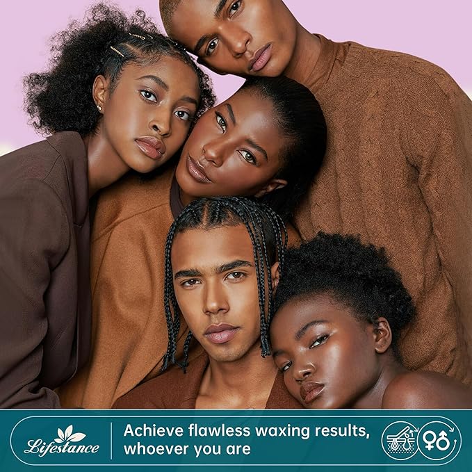 Lifestance Violet Waxing Beads, 1LB Coarse Hair Removal Wax Beans for Face, Eyebrow, Brazilian Bikini, Sensitive Skin at Home for Women and Men