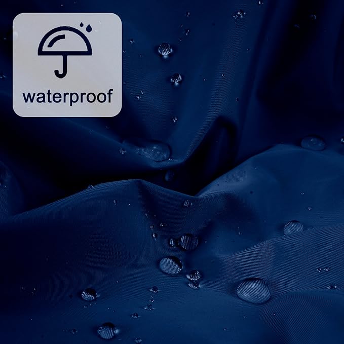 Reusable Shower Cap for Women, Large Waterproof Shower Essentials Bonnet Washable Elastic Band Bath Hair Wrap Hat for Long Hair, Braids(Navy)