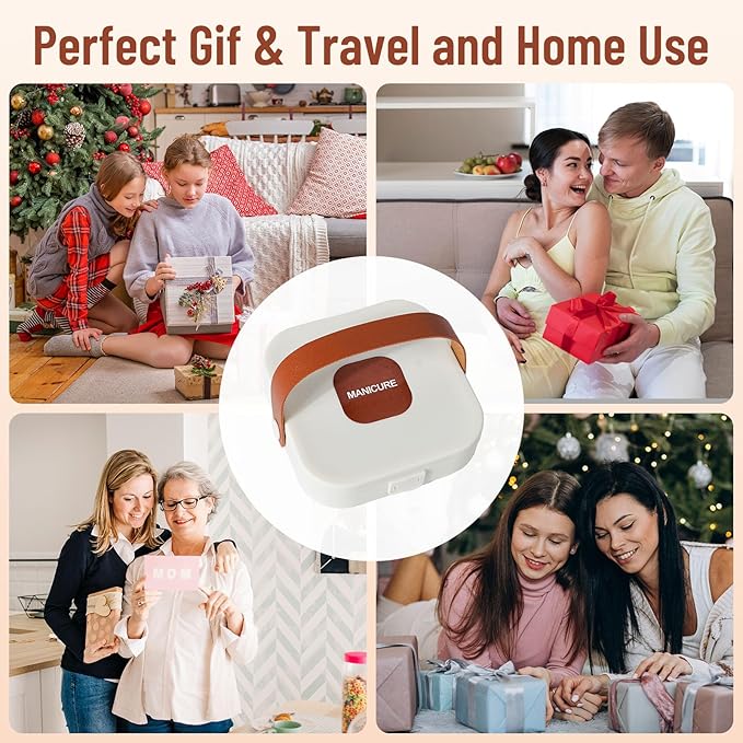 Nail Clippers Set 7 Pieces Stainless Steel Professional Grooming Kits, Fingernail and Toenail Clipper Cutters with Luxurious Travel Case Nail Care Tools Manicure Pedicure Kit