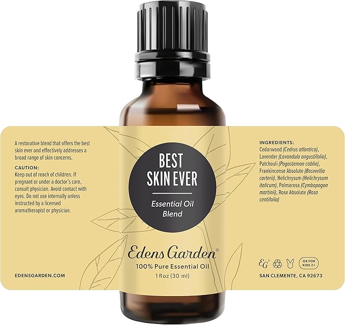 Edens Garden Best Skin Ever Essential Oil Blend- 100% Pure Premium Grade, Undiluted, Natural, Therapeutic, Aromatherapy, The Best for Skin, Face, Hair 30 ml (1 fl oz)