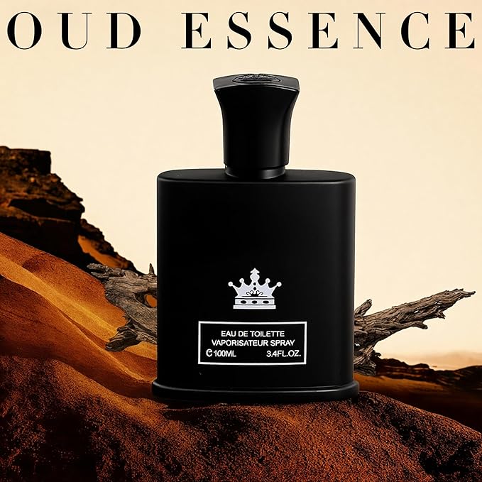 King-D Black Long-Lasting Cologne for Men | Lemon, Violet Leaves, & Sandalwood Scent | Eau de Toilette 100ml Spray | Day to Night Fragrance