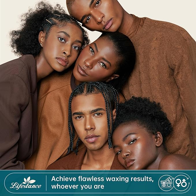 Lifestance Honey Waxing Beads, 1LB Coarse Hair Removal Wax Beans for Face, Eyebrow, Brazilian Bikini, Sensitive Skin at Home for Women and Men