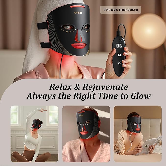Red Light Therapy for Face, FDA-Cleared LED Light Therapy Mask for Wrinkles, Acne Treatment, and Skin Care, Portable Facial Mask for Women - Mom, Sister, Girlfriend, and Wife