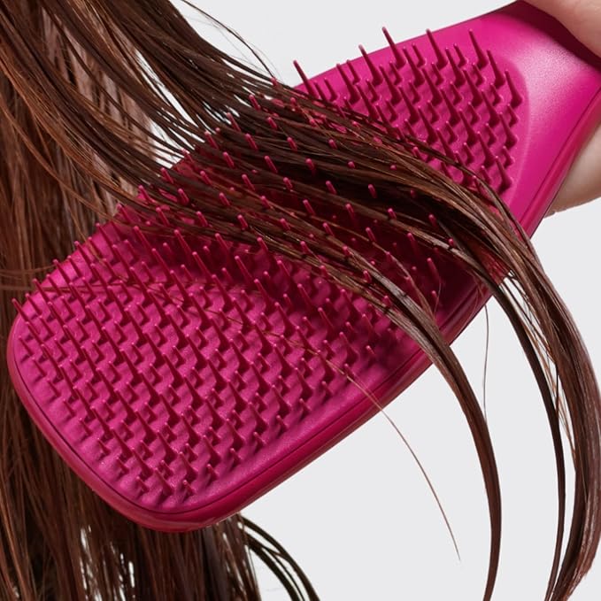 Tangle Teezer Ultimate Detangler Brush for Wet & Dry Hair, Eliminates Knots & Reduces Breakage for All Hair Types, Electric Raspberry