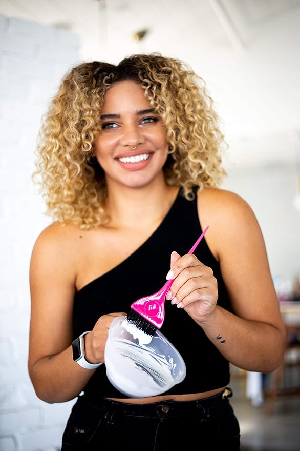 FRAMAR Classic Hair Color Brush – Hair Dye Brushes For Hair Stylist, Hair Coloring Brush, Color Applicator Brush, Tint Brushes For Hair Color, Dye Brush Tools - Pink