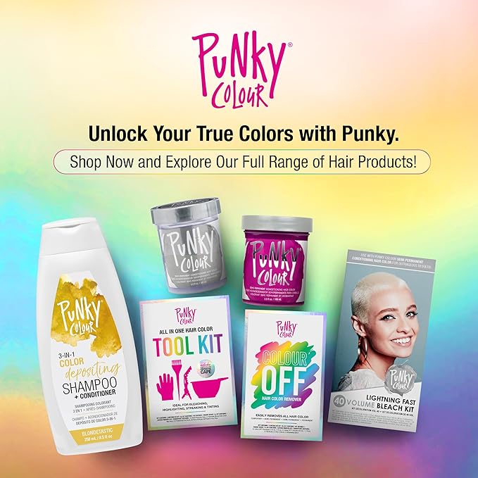 Punky Colour 3-in-1 Color Depositing Hair Cleanser & Conditioner, 8.5 fl oz. (Blondetastic)
