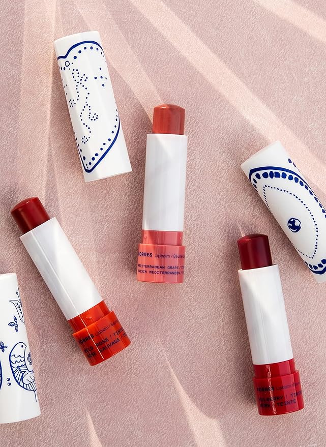 KORRES Lip Butter Stick Mulberry Tinted, Hydrating Lip Balm with Greek Hypericum Balsam Oil, Moisturizing & Subtle Tint for Soft Lips, Lip Care for Women & Men, 0.17 oz, Stocking Stuffer