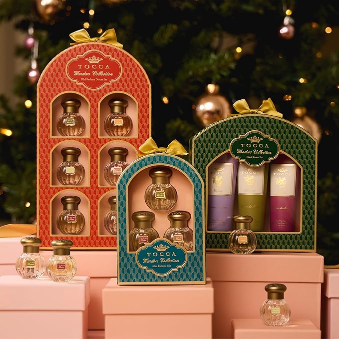Tocca Wonders Collection Mini Perfume Gift Set ($90 Value) - Deluxe Set Includes Florence, Stella, Cleopatra, Giulietta, Lucia, and Laila, 5 ml Each Perfume Dabbers
