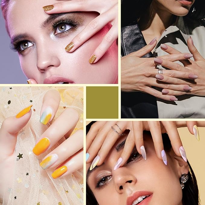 Acrylic Nail Brush Size 10, 100% Pure Kolinsky Nail Brush for Acrylic Application, Professional Nail Extension Manicure Tool Nail Drawing Pen for DIY Home Salon(Yellow)