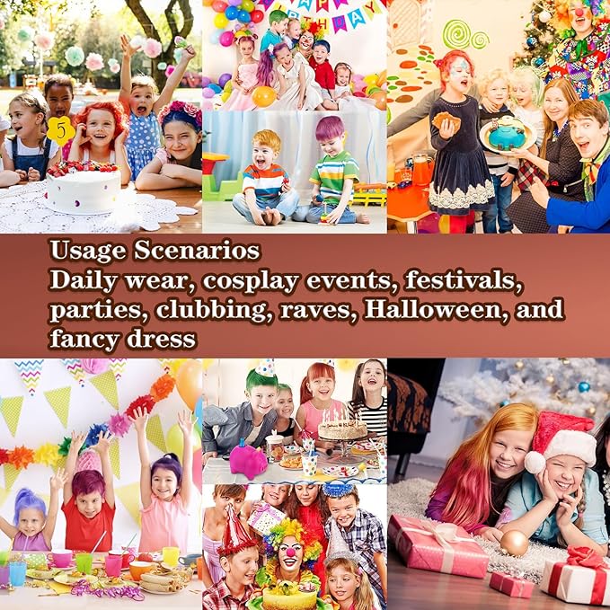 Orange Hair Color Wax, Temporary Hair Color Wax, Temporary Hair Dye for Dark Hair, Washable, Kids, Halloween, Cosplay, Party, Girls