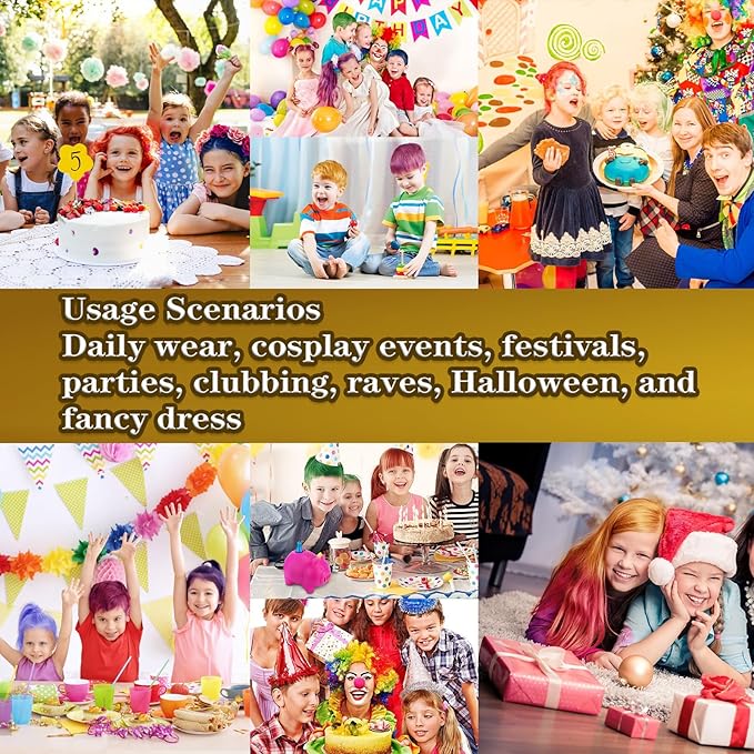 Blonde Hair Color Wax, Temporary Hair Color Wax, Temporary Hair Dye for Dark Hair, Washable, Kids, Halloween, Cosplay, Party, Girls