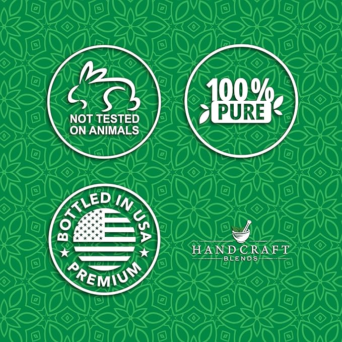 Handcraft Blends Peppermint Essential Oil in Glass Bottle – Huge 16 Fl Oz – 100% Pure and Natural – Premium Grade Oil for Diffuser and Aromatherapy, Skin, Massage, Candle and Soap Making Fragrance