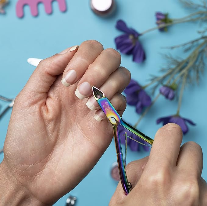 Professional Cuticle Cutter & Pusher Trimmer Manicure Tools with Double Spring – Perfect Nail Care Tool for Manicure & Pedicure Beauty at Home/Spa/Saloon