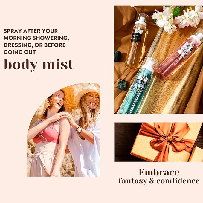 Body Spray, Fragrance Mist for Women, Pack of 3, Each 3.9 Fl Oz, Total 11.7 Fl Oz, Cherry Blossoms