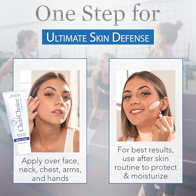 Clear Choice Sunscreen for Face SPF 45, Oil Free Sunblock & Light Moisturizer with Zinc Oxide, Reef-Safe, Broad Spectrum, Water-Resistant, No White Cast, Light Moisturizer, 4oz