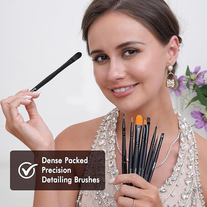 Bueart Design 32PCS Professional Makeup Brushes Set,Makeup brushes Kit with Premium soft hair for Foundation,Powder,Cream,Blush,Contour,Concealer,Bronzer,Eyeshadow,Blending For Pro Make up