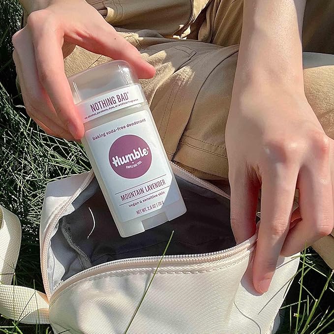 HUMBLE BRANDS Aluminum-Free Deodorant, Vegan and Cruelty- free, Formulated for Sensitive Skin, Mountain Lavender, 2.5 Ounce (Pack of 1)