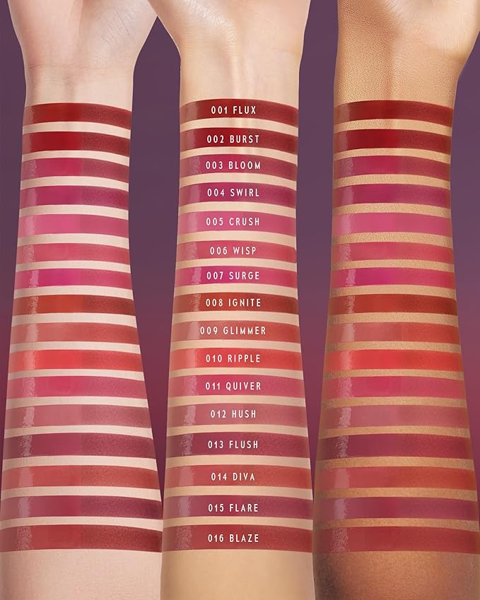 ALTERA BLURRING LIP TINT - Shine Lip Gloss to Soft Blurry Lip Matte Finish, Long-Lasting Lip Stain, Smooth and Blur lip lines, Watery-Velvet Feel, Hydrating & Non-Sticky (008 IGNITE)