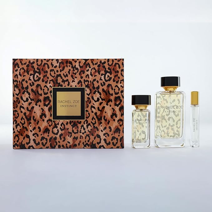 Rachel Zoe Instinct Gift Set - Designer Women Perfume, Body Spray - Floral Eau de Parfum 3 pc