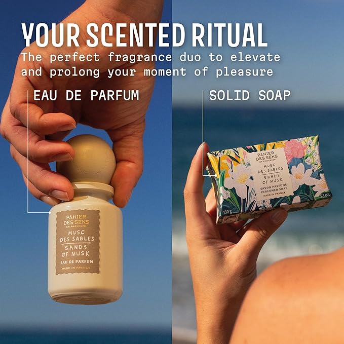 Panier des Sens - Sands of Musk Women Perfume 1.7 Floz โ Floral, Musk Perfume - Daily Luxury Women's Fragrances - Eau de Parfum Crafted in Grasse, France - Gifts for Her - Elegant Packaging