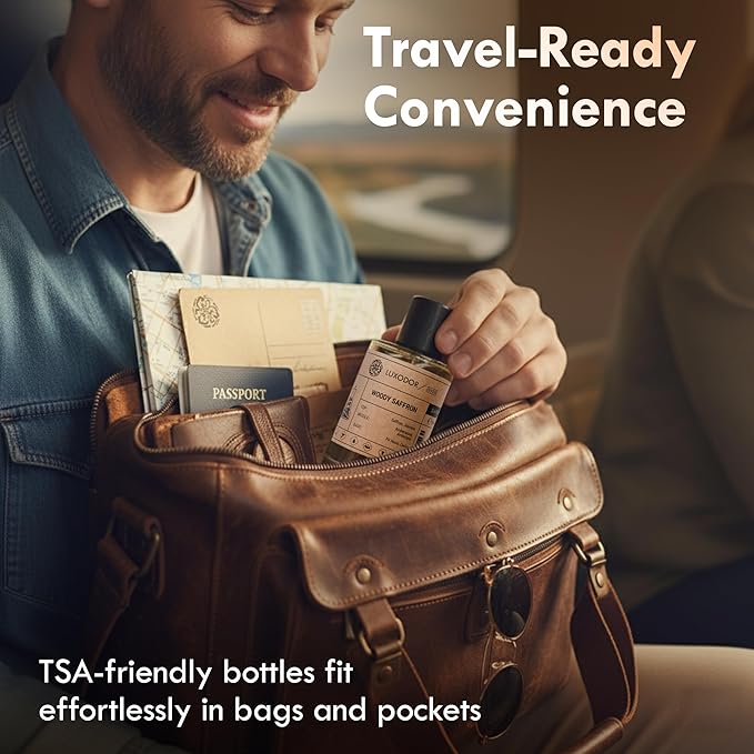 Inspired by Baccarat Rouge 540 - Woody Saffron with 10 ml perfume Oil Roll-On - cologne unisex pheromone perfume – Clean ingredients fragrances – Vegan Paraben Free 3.4 fl. oz (100ml)