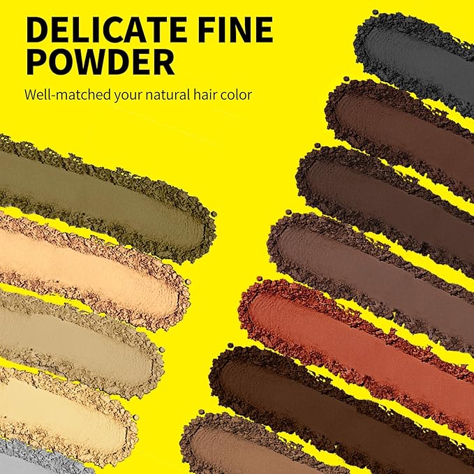 Sevich Hairline Powder,Instantly Conceals Hair Loss, Root Touch up Powder, Hair Shadow Toppers for Women & Men, Touch Up for Thinning Gray Hair, Windproof & Sweatproof,Light Blonde